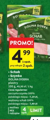 Schab plastry Dolina Dobra promocja w Intermarche