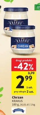 Chrzan wybrane rodzaje tarty, śmietankowy promocja w Intermarche