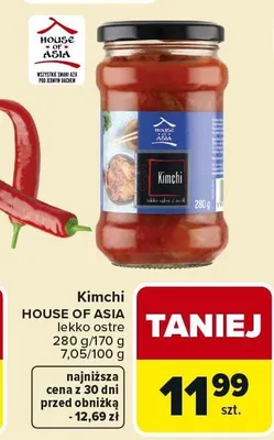 Kimchi lekko ostre House of Asia promocja w Carrefour