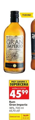 Rum Gran Imperio promocja w Biedronka