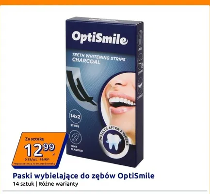 Paski wybielające do zębów OptiSmile promocja w Action