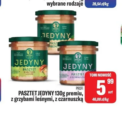 Pasztet Jedyny Profi z czarnuszką promocja w Tomi Markt