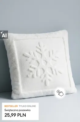Świąteczna poszewka promocja w Sinsay