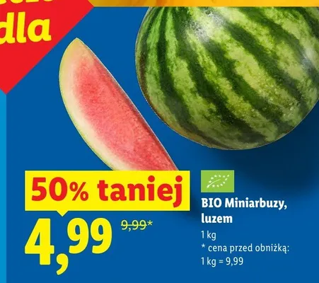BIO Miniarbuzy promocja w Lidl