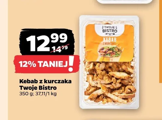 Kebab z kurczaka Twoje Bistro promocja w Netto