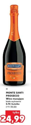 Wino musujące białe wytrawne Prosecco promocja w Kaufland