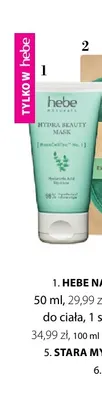 Hydra Beauty Mask kremowa maska nawilżająca do twarzy Hebe Naturals promocja w Hebe