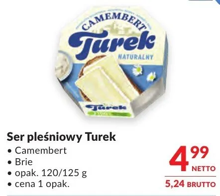 Ser pleśniowy Turek Camembert promocja w Makro