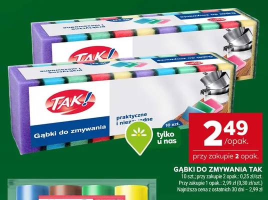 Gąbki do zmywania promocja w Stokrotka