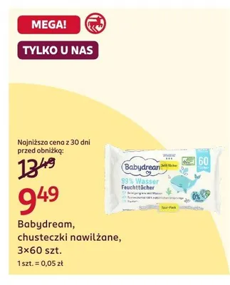 Chusteczki nawilżane promocja w Rossmann