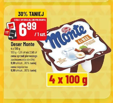 Deser Monte 4-pak promocja w POLOmarket