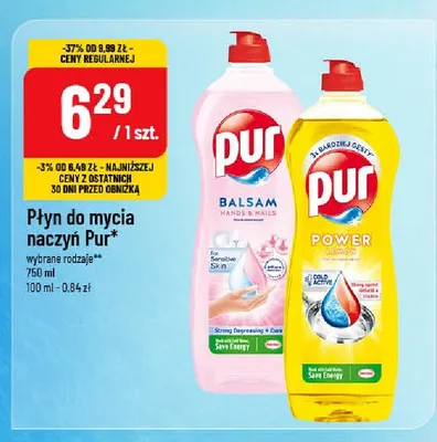 Płyn do mycia naczyń Pur Balsam Hands & Nails promocja w POLOmarket