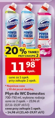 Płyn do WC Domestos promocja w Auchan