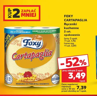 Ręczniki kuchenne Foxy Cartapaglia promocja w Kaufland