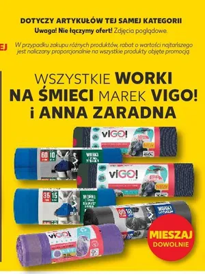 Worki na śmieci Vigo! i Anna Zaradna promocja w Kaufland