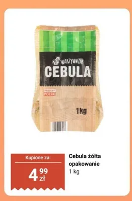 Cebula żółta Warzywniak promocja w Biedronka