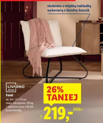 Fotel  promocja w Lidl