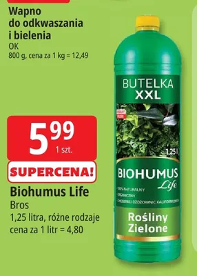 Nawóz Biohumus Life Rośliny Zielone Bros promocja w Leclerc