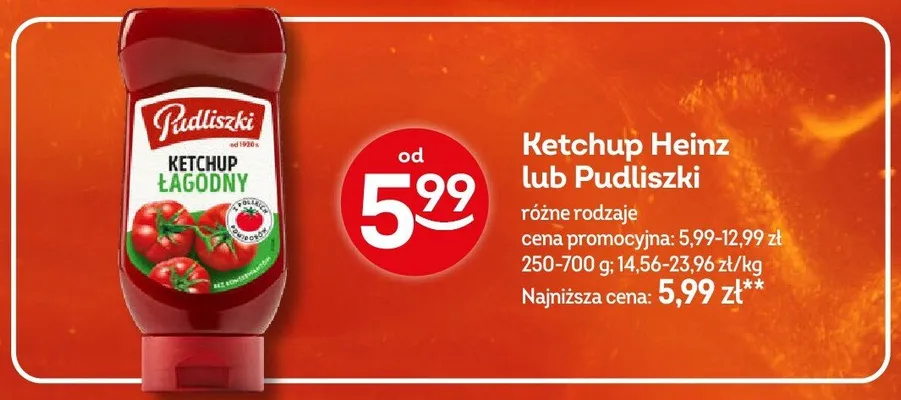 Ketchup Heinz promocja w Żabka