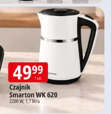 Czajnik Smarton Wk 620 1,7 l promocja w Leclerc