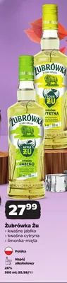 Żubrówka Żu limonka-mięta promocja w Netto