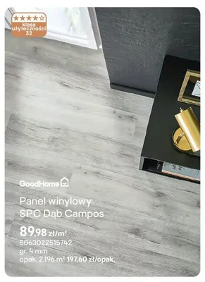 Panel winylowy SPC Dąb Campos GoodHome gr. 4mm promocja w Castorama
