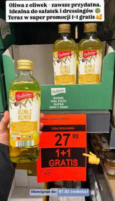 Oliwa z oliwek Bellasan 500 ml promocja w Aldi