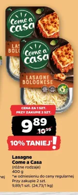 Lasagne Bolognese Come a Casa promocja w Netto
