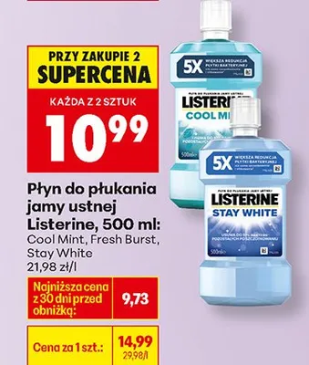 Płyn do płukania jamy ustnej Fresh Burst promocja w Biedronka