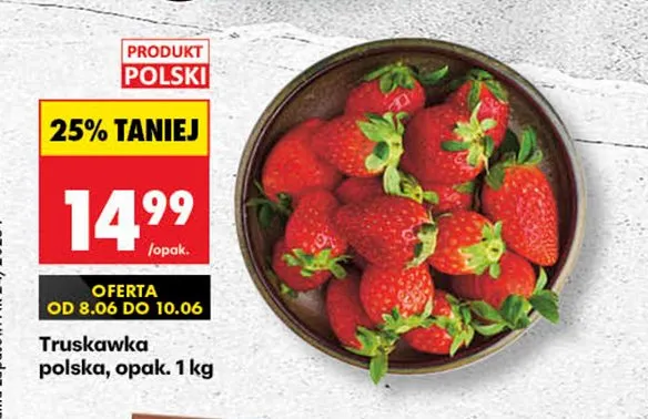 Truskawka polska promocja w Biedronka