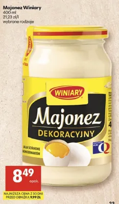 Majonez dekoracyjny promocja w Delikatesy Centrum
