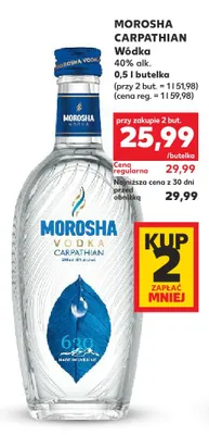 Wódka Morosha Carpathian promocja w Kaufland