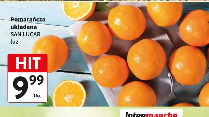 Pomarańcza układana SAN LUCAR luz promocja w Intermarche