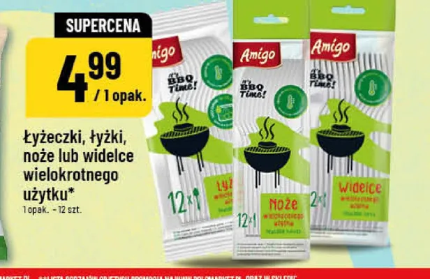 Widelce wielokrotnego użytku Amigo promocja w POLOmarket