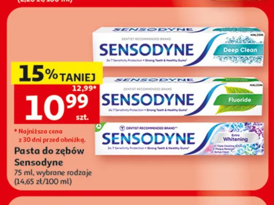 Pasta do zębów Sensodyne Deep Clean promocja w Auchan