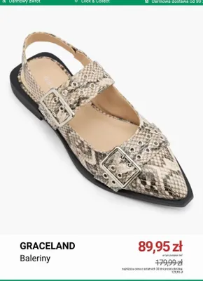Baleriny Graceland promocja w Deichmann