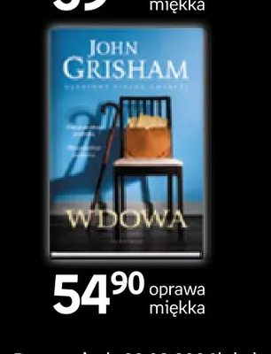 Książka Wdowa John Grisham promocja w Empik