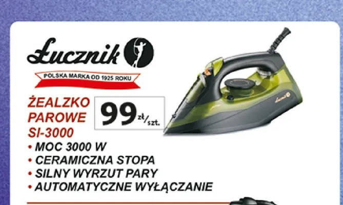 Żelazko parowe Łucznik SI-3000 promocja w Auchan