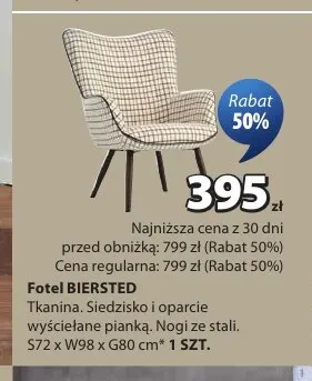 Fotel Biersted promocja w Jysk