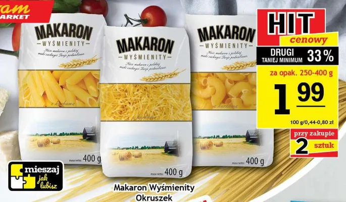 Makaron Wyśmienity Okruszek promocja w Gram Market