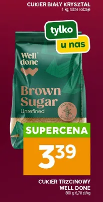 Cukier trzcinowy brown sugar unrefined promocja w Stokrotka