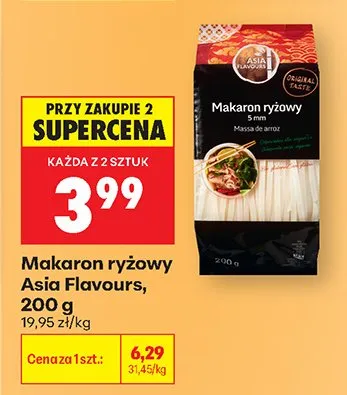 Makaron ryżowy Asia Flavours promocja w Biedronka