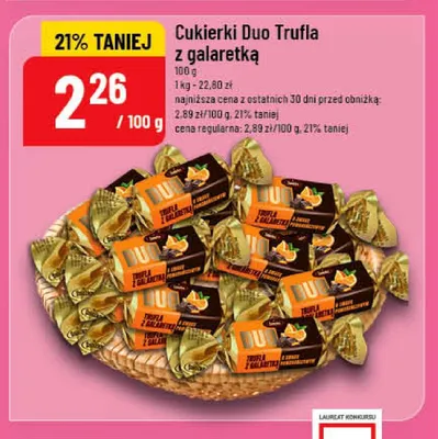Cukierki Duo Trufla z galaretką promocja w POLOmarket