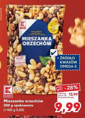 Mieszanka orzechów K-Classic promocja w Kaufland