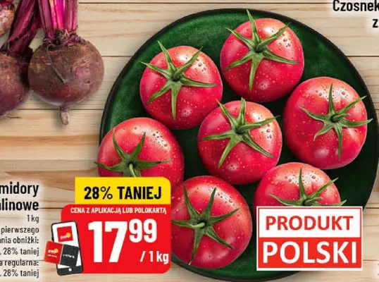 Pomidory karbowane promocja w POLOmarket