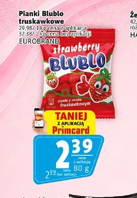 Pianki truskawkowe Blublo promocja w Prim Market
