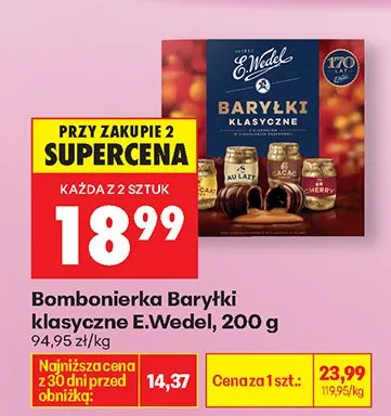 Bombonierka Baryłki klasyczne promocja w Biedronka