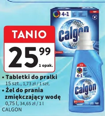 Tabletki do pralki, żel do prania zmiękczający wodę promocja w Intermarche