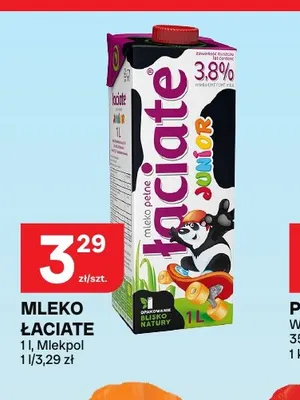 Mleko Łaciate Junior 3,8% promocja w Chorten