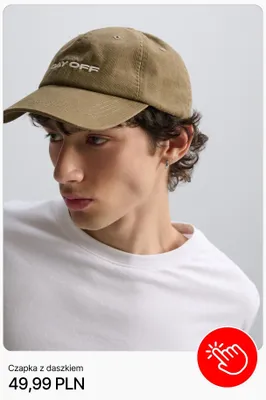 Czapka z daszkiem Cropp promocja w Cropp